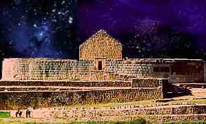 Orientada al este y oeste por los astrnomos de los Incas, el templo de Ingapirca es el nico templo en el imperio de los Incas.